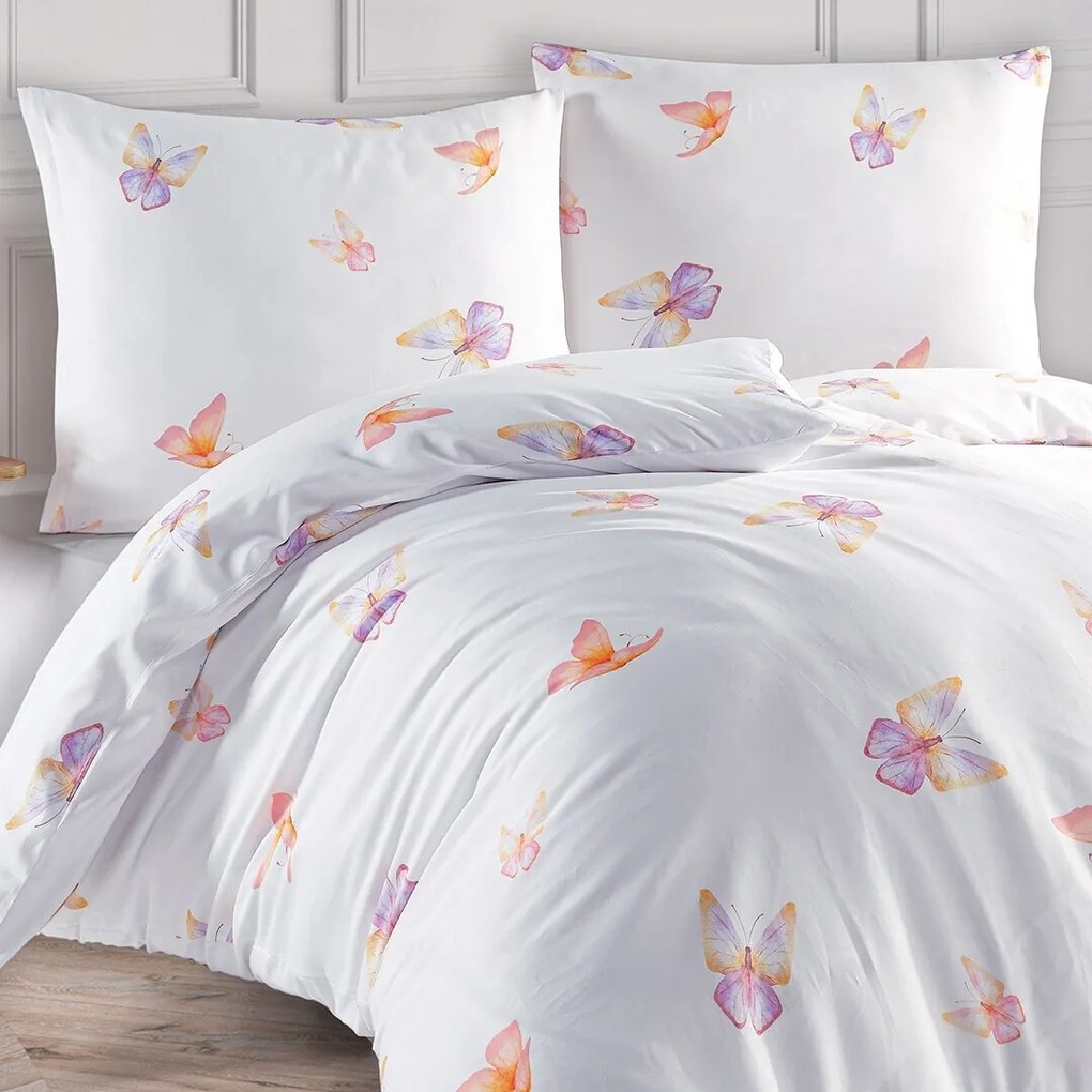 BedTex Lenjerie de pat din satin Flutter, 140 x 200 cm, 70 x 90 cm, 140 x 200 cm, 70 x 90 cm