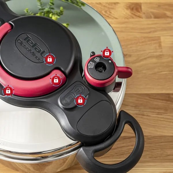 Tefal - Oală sub presiune CLIPSO MINUT EASY, 9 L