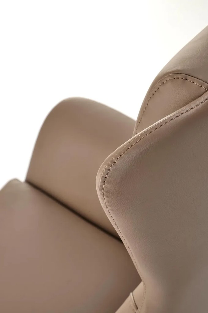 Scaun de birou Ederson piele ecologica cappuccino H131 cm