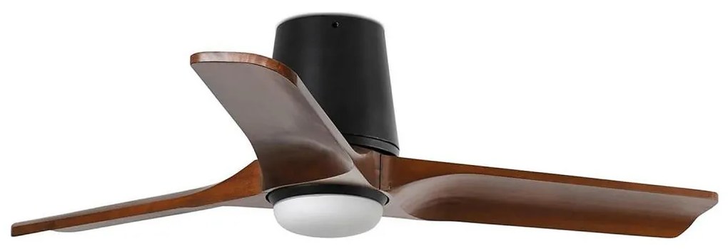 FARO 33837-1TW-LED HEYWOOD TUB S ventilator LED reglabil 10W/230V pin/negru Ø 90 cm + telecomandă