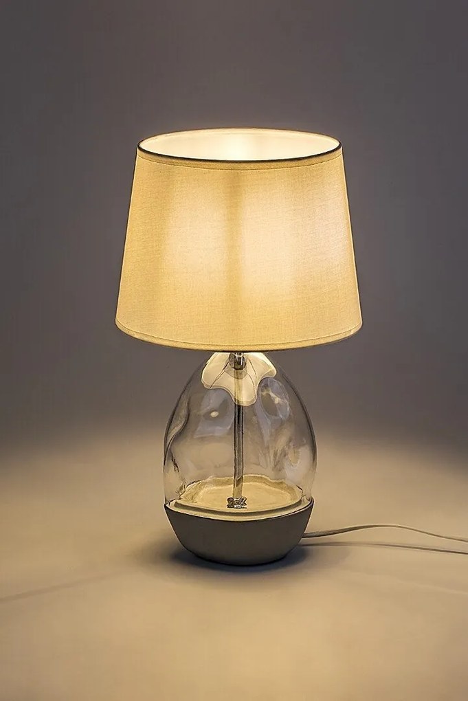 Veioza/Lampa de masa decorativa Apolonia alb
