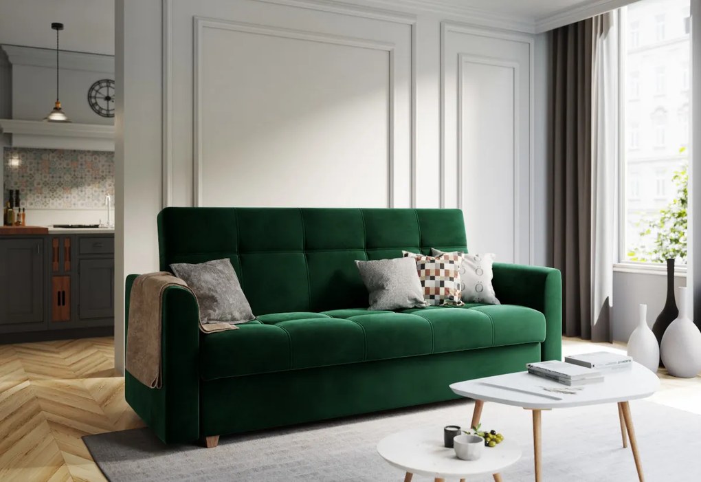 Supermobel Canapea tapitata extensibila LENTO, 215x88x85, itaka 10