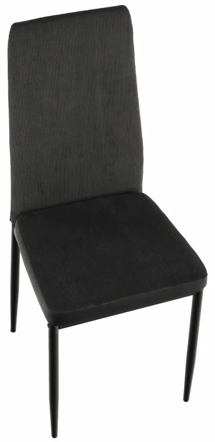 Scaun de sufragerie Enrico (gri închis + negru). 1016553