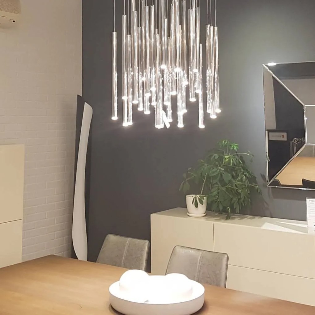 Lustra LED dimabila design Premium Class Quality ORGANIC CHROM