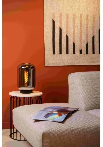 Lampă de masă Lucide 45594/01/65 JOANET 1xE27/40W/230V negru