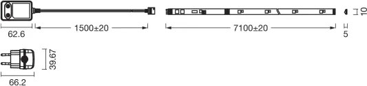 Osram - bandă LED RGBW dimabilă FLEX 7m LED/18W/230V + telecomandă