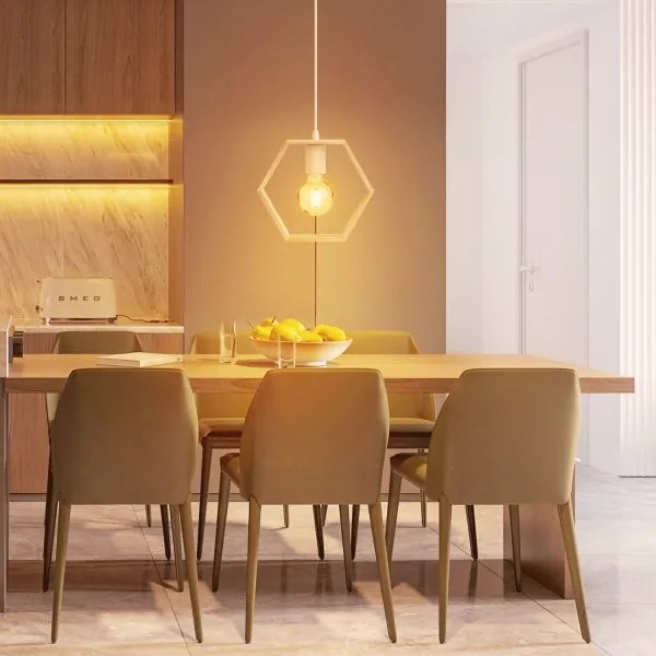 Aigostar - Lustră LED din pin pe cablu 1xE27/9W/230V 2200K