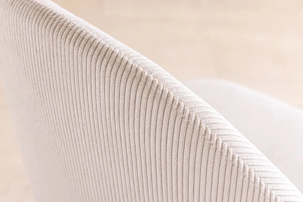 Set de 2 scaune, Catifea Raiata, Bej, MIA CASA, A-45926 VC