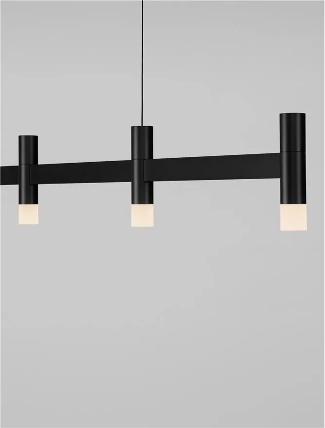 Lustra liniara cu 5 spoturi LED 3000K POETIC negru