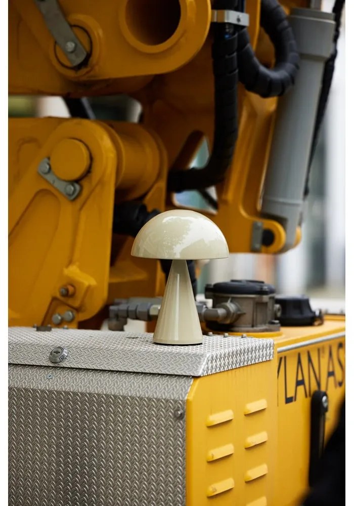 Veioză crem LED cu intensitate reglabilă (înălțime 20 cm) Mush – Hübsch