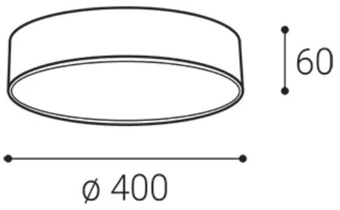 LED2 - Plafonieră LED MONO SLIM 30W/230V 3000/4000K Ø 40 cm albă