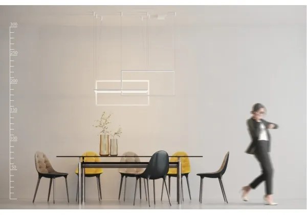Azzardo AZ2915 - Lustră LED dimmabilă suspendată pe cablu METRIC LED/135W/230V