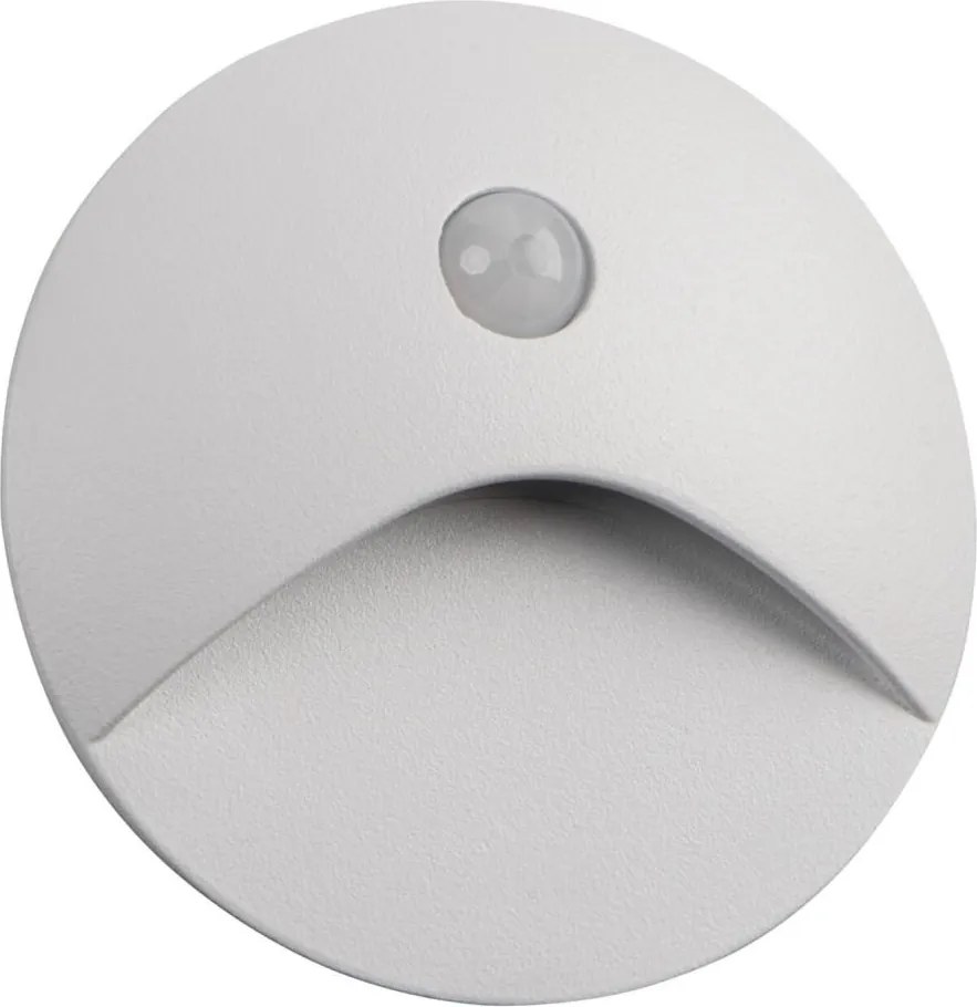 Kanlux 39135 EXIN – Lampă LED pentru trepte cu senzor, 2,5 W, 230 V, 4000 K, IP65, alb, rotund