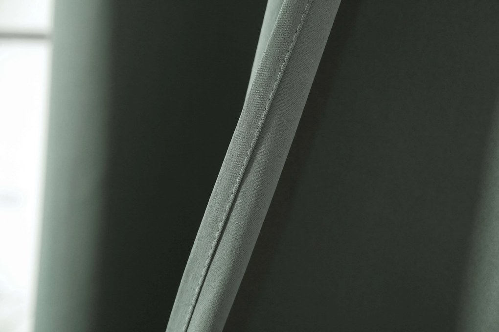 Draperie verde-gri OXFORD 140x250 cm Agatat: Inele metalice