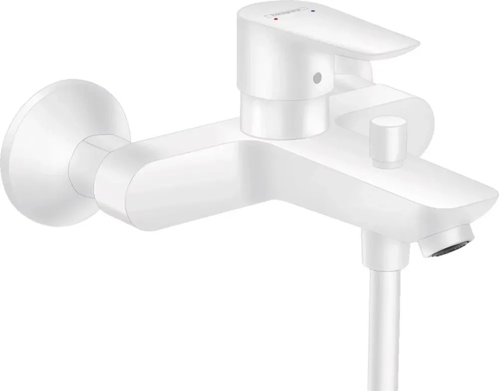 Baterie cada - dus Hansgrohe Talis E alb mat