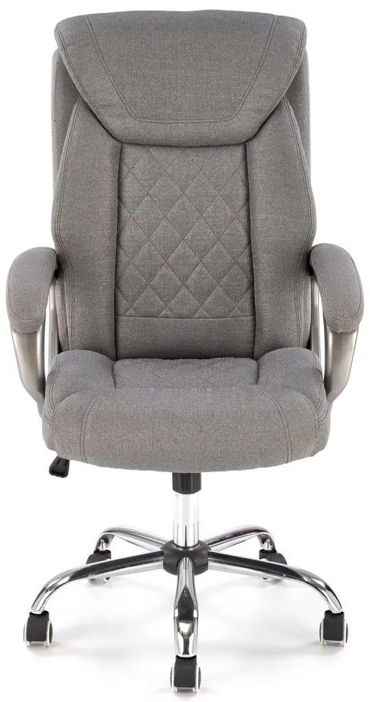 Scaun de birou Helder 2 piele ecologica gri H120 cm