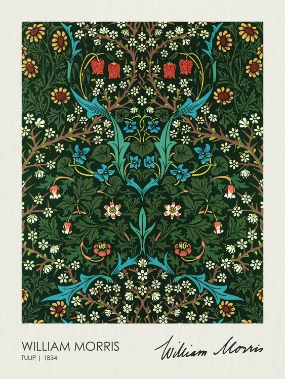 Reproducere Tulip Blackthorn (1834), William Morris