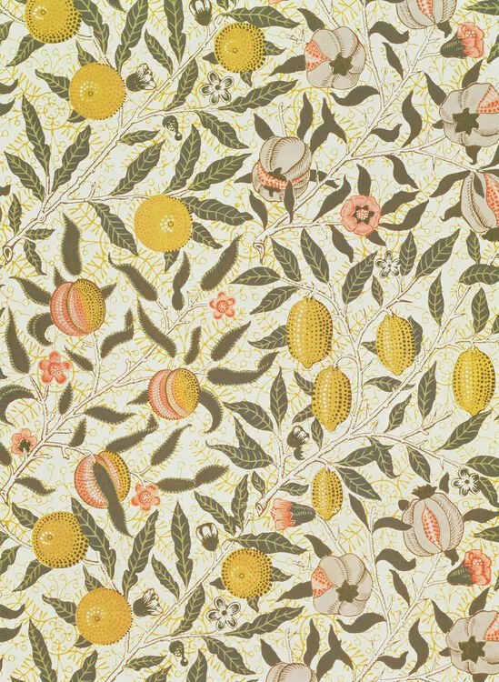 Reproducere Fruit or Pomegranate wallpaper design, William Morris