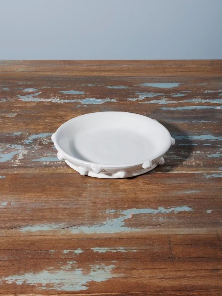 Farfurioara alba din ceramica, D18cm Dante
