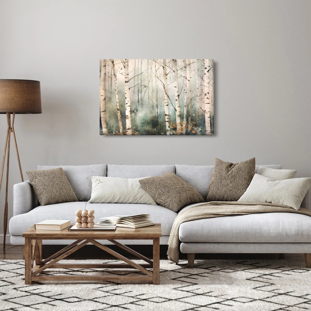 Tablou - Desenarea unui model de pădure (90x60 cm)