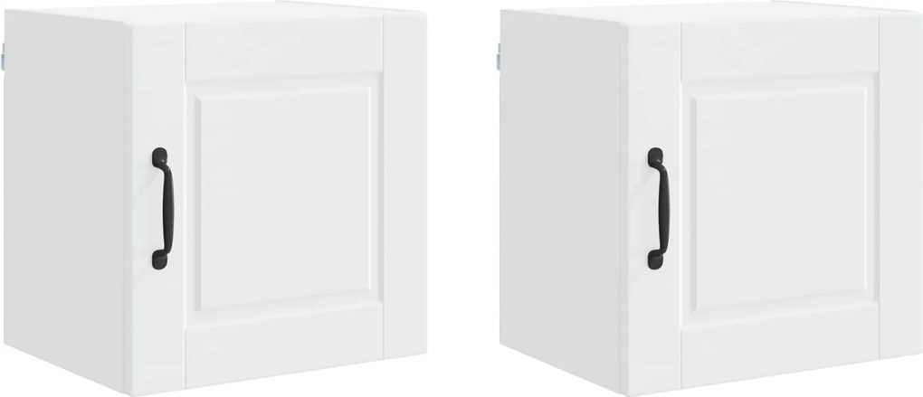 vidaXL Dulap de bucătărie 2 pcs Alb 40 x 31 x 40 cm Lemn compozit