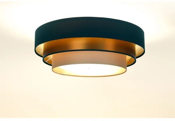 Lustr TRINITI 2xE27/60W/230V verde/cupru/maro