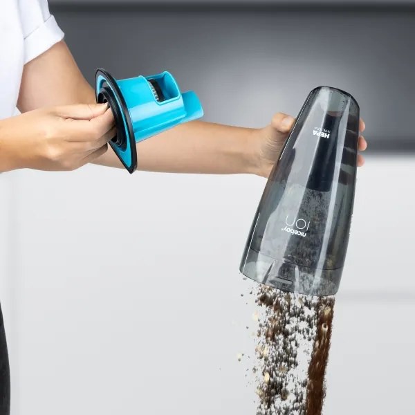 Niceboy ION Hurricane R1 - Aspirator portabil 50W/2200 mAh alb/bleu