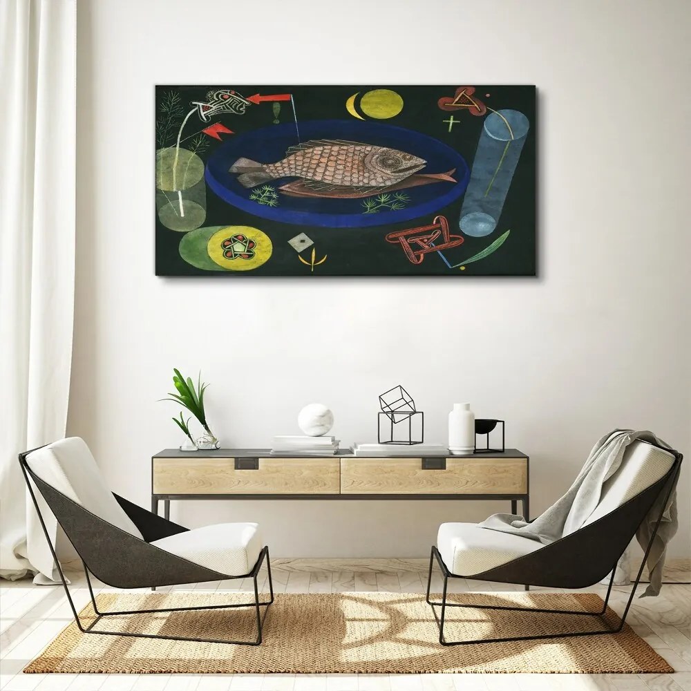 Tablou canvas Around Fish de Paul Klee