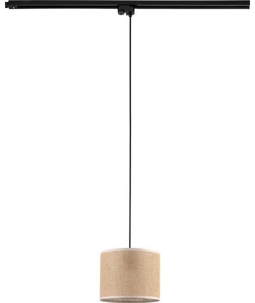 Lustră pe cablu pentru sistem de șină TRACER 1xE27/15W/230V d. 20 cm negru/maro