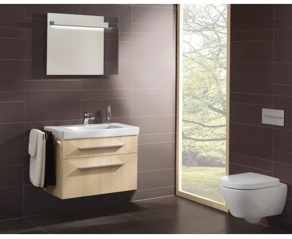 Lavoar pe mobilier, Villeroy&amp;Boch Subway 2.0, 80x47cm, Alb Alpin CeramicPlus, 717581R1