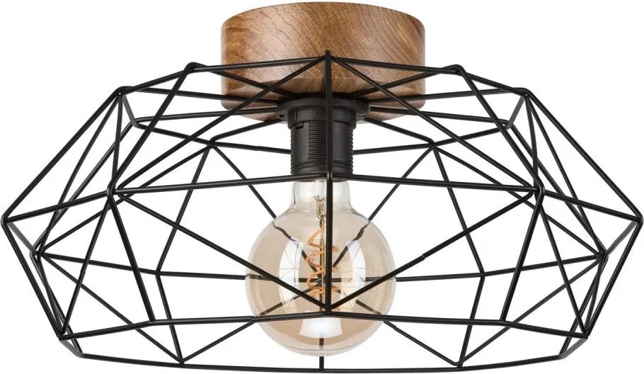 Brilagi - Plafonieră WOODY BASKET 1xE27/60W/230V stejar