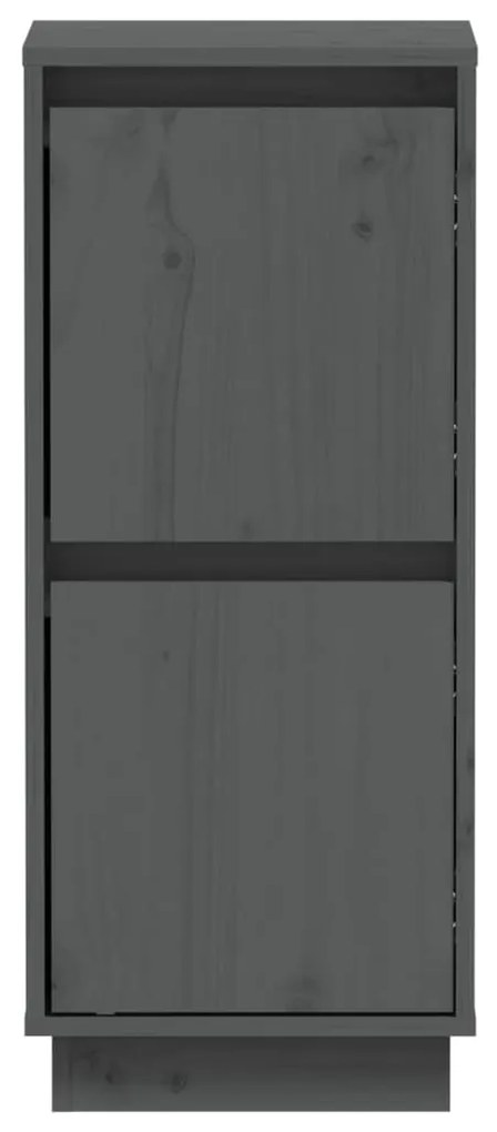 Servanta, gri, 31,5x34x75 cm, lemn masiv de pin 1, Gri