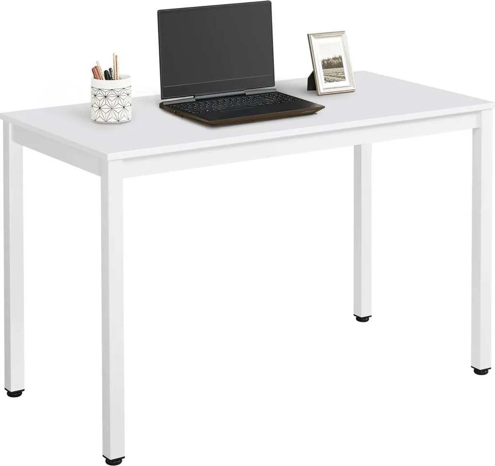 Masa de sufragerie alba cu blat alb TESSA 120x60 cm