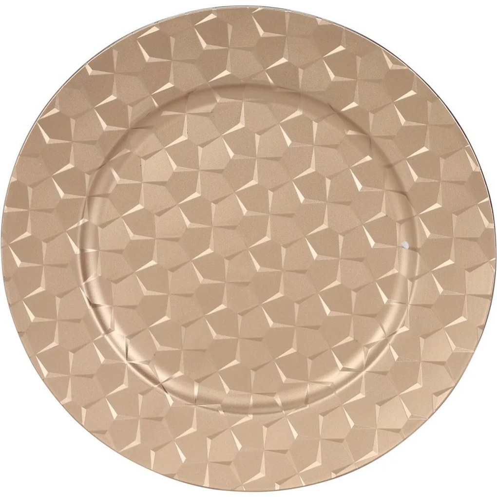 Suport farfurie Golden Pentagon, 33 cm