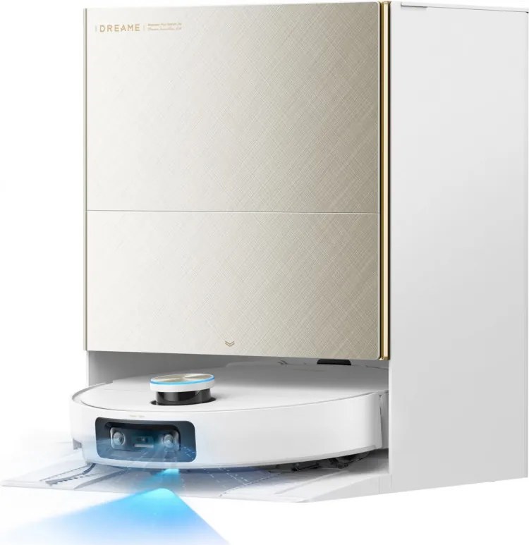 Aspirator robot Dreame X60 Ultra Complete RLX87DE-WH, 180 min, 0,2 l, Camere AI, VersaLift, Statie de incarcare automata, Comenzi vocale, Alb