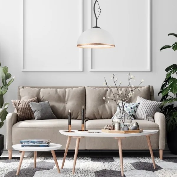 Lustră pe tijă RETRO 1xE27/60W/230V antracit