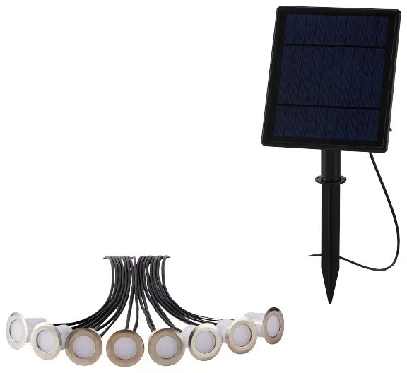 Corp de iluminat LED RGB solar dimabil Immax NEO 07905L 8xLED/0,25W/5V IP65 Tuya