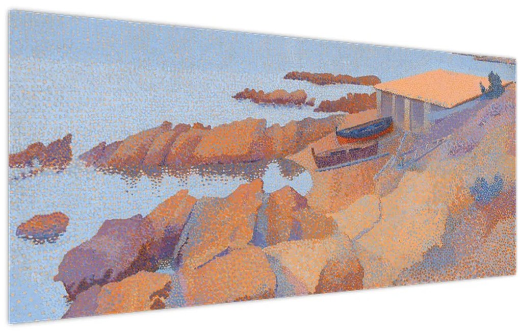 Tablou - Henri Edmond Cross, Calanque des Antibois, reproducere (120x50 cm)