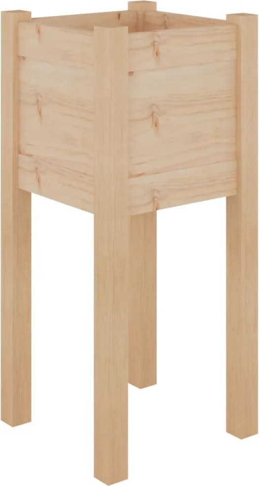 vidaXL Jardinieră de grădină, 31x31x70 cm, lemn masiv de pin