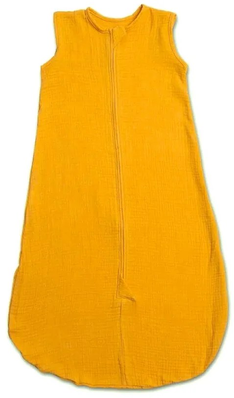 Sac de dormit de vara pentru copii din muselina dubla 3-18 Kidizi curry, 0.3 tog