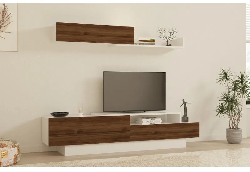 Mobila Living ELDA Alb/Nuc