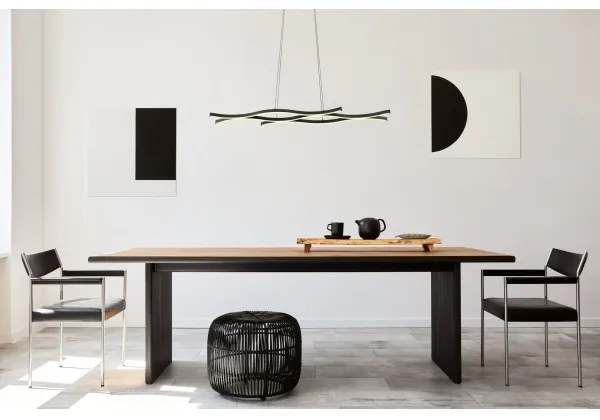 Lustră LED pe cablu GERONIMO LED/35W/230V negru Globo 67206H