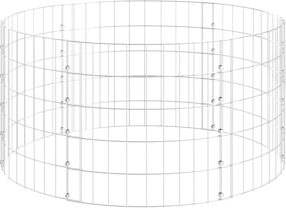 vidaXL Stâlp de gabion, Ø100x50 cm, oțel galvanizat, circular