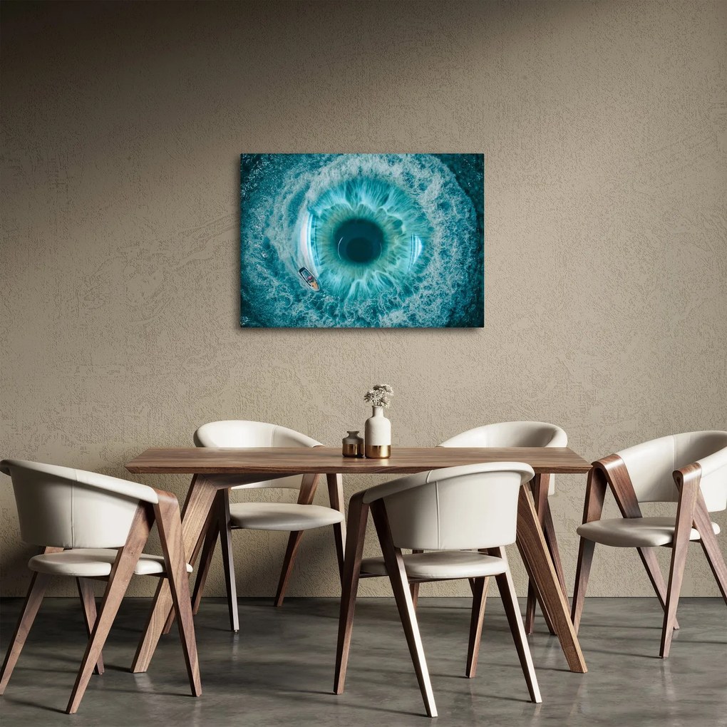 Tablou marea cu barca (70x50 cm)