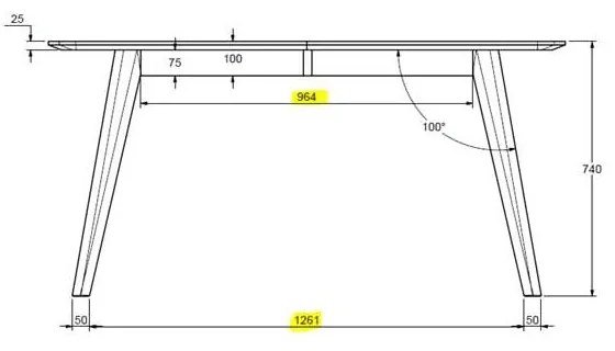 Masă dining extensibilă din lemn de stejar Unique Furniture Rho, 150 x 90 cm