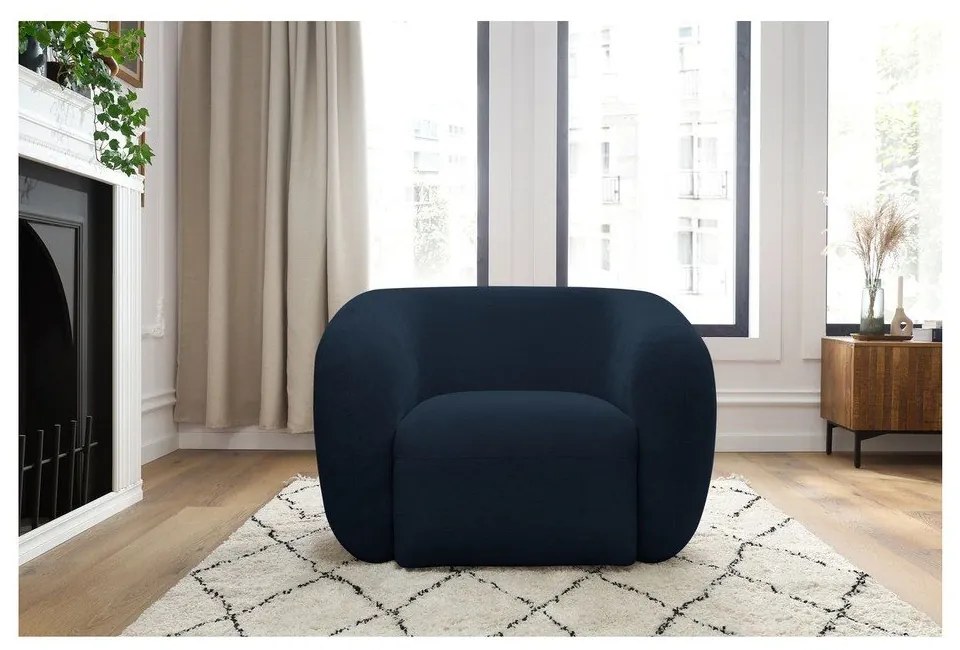 Fotoliu albastru închis Celine – Bobochic Paris