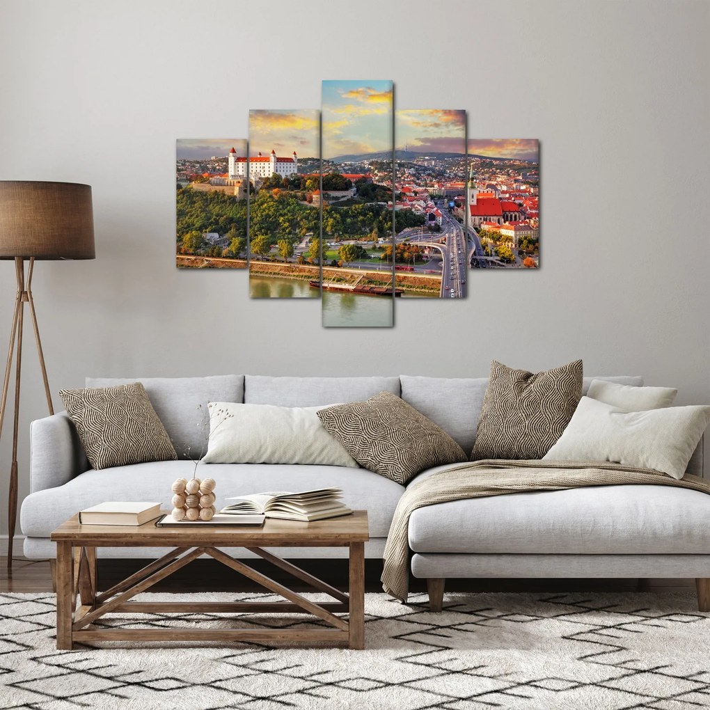 Tablou - Panorama bratislavei, Slovacia (150x105 cm)