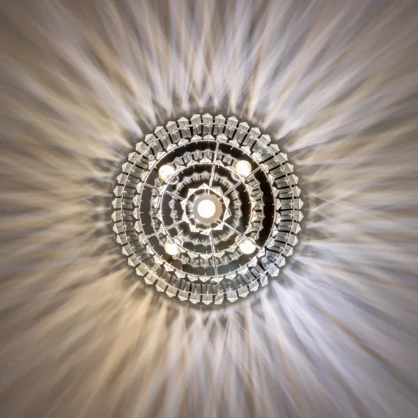 Brilagi - Plafonieră LED cu cristale MOZART, 5xE14/40W/230V, crom lucios