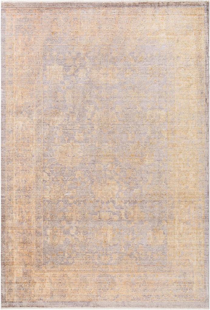Covor din Viscoza Yuma, Violet/Galben - 120x170 cm