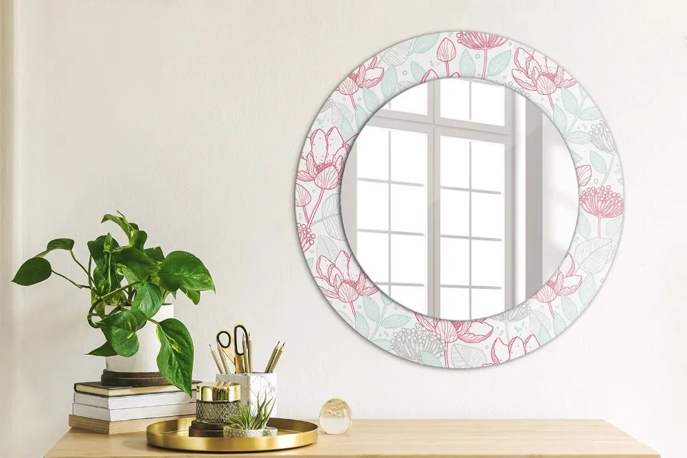 Decoratiuni perete cu oglinda Flori